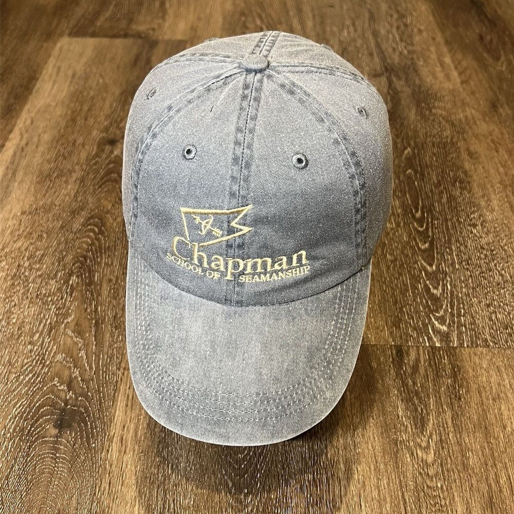 Chapman School of Seamnaship Hat Adult Blue Faded‎ Baseball Cap Maritime Sailor